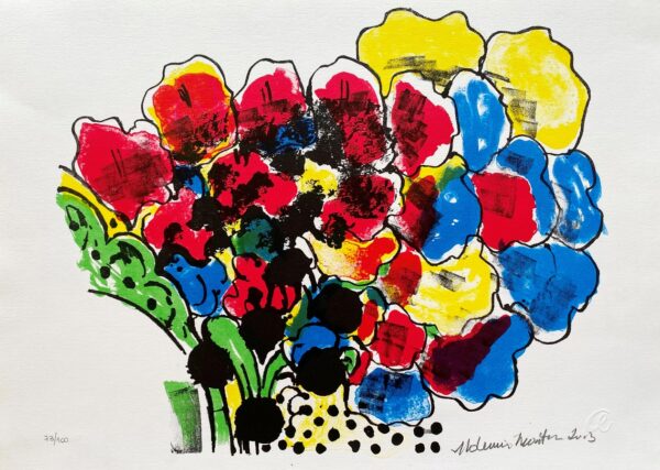 Aldemir Martins gravura Flores