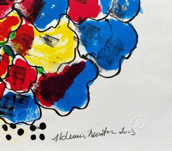 Aldemir Martins gravura Flores - Imagem 3
