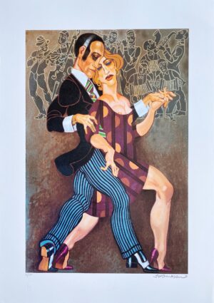Juarez Machado gravura Tango 3 grande formato