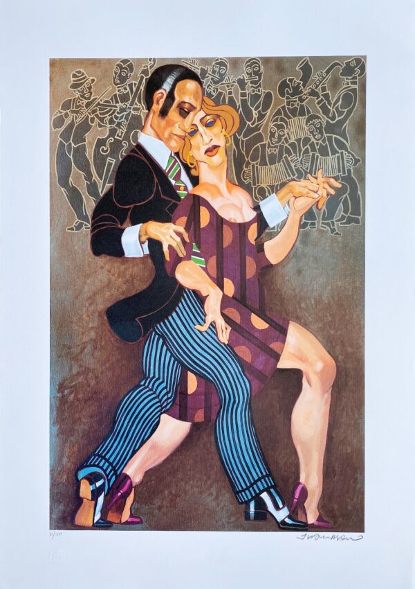 Juarez Machado gravura Tango 3 grande formato