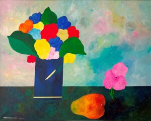 Aldemir Martins tela Vaso de flores