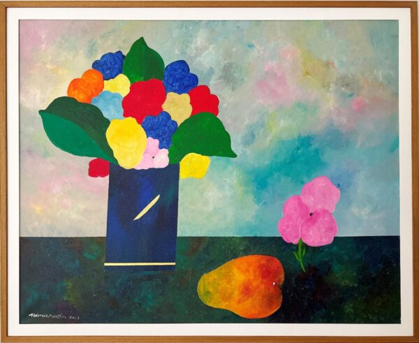 Aldemir Martins tela Vaso de flores - Imagem 2