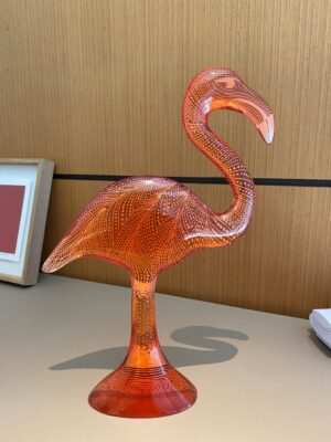 Palatnik escultura Flamingo vermelho
