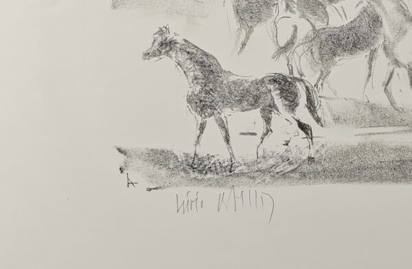 Lívio Abramo gravura Cavalos - Imagem 2