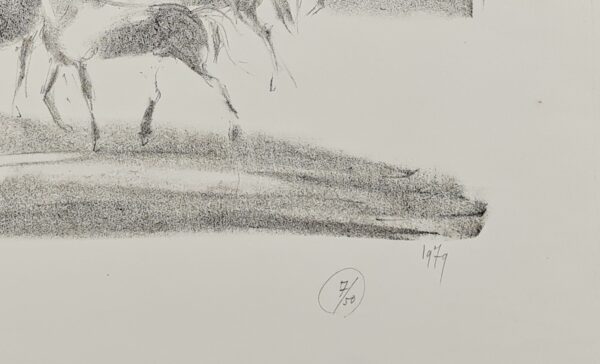 Lívio Abramo gravura Cavalos - Imagem 3