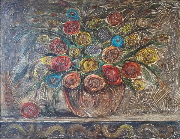 Paulo Calazans tela Flores, flores...